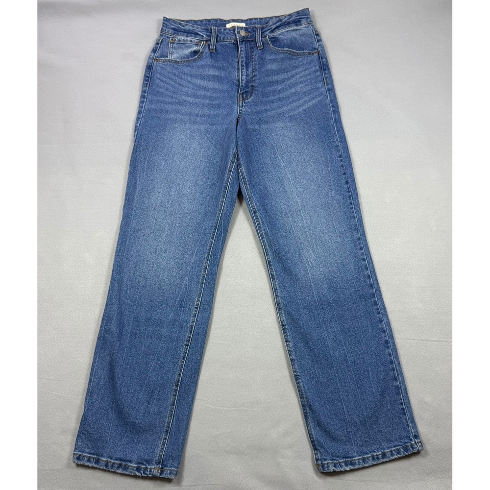 Copper Key Juniors High Rise Straight Leg Jeans Blue Denim Size 9 CJ6752NFKM